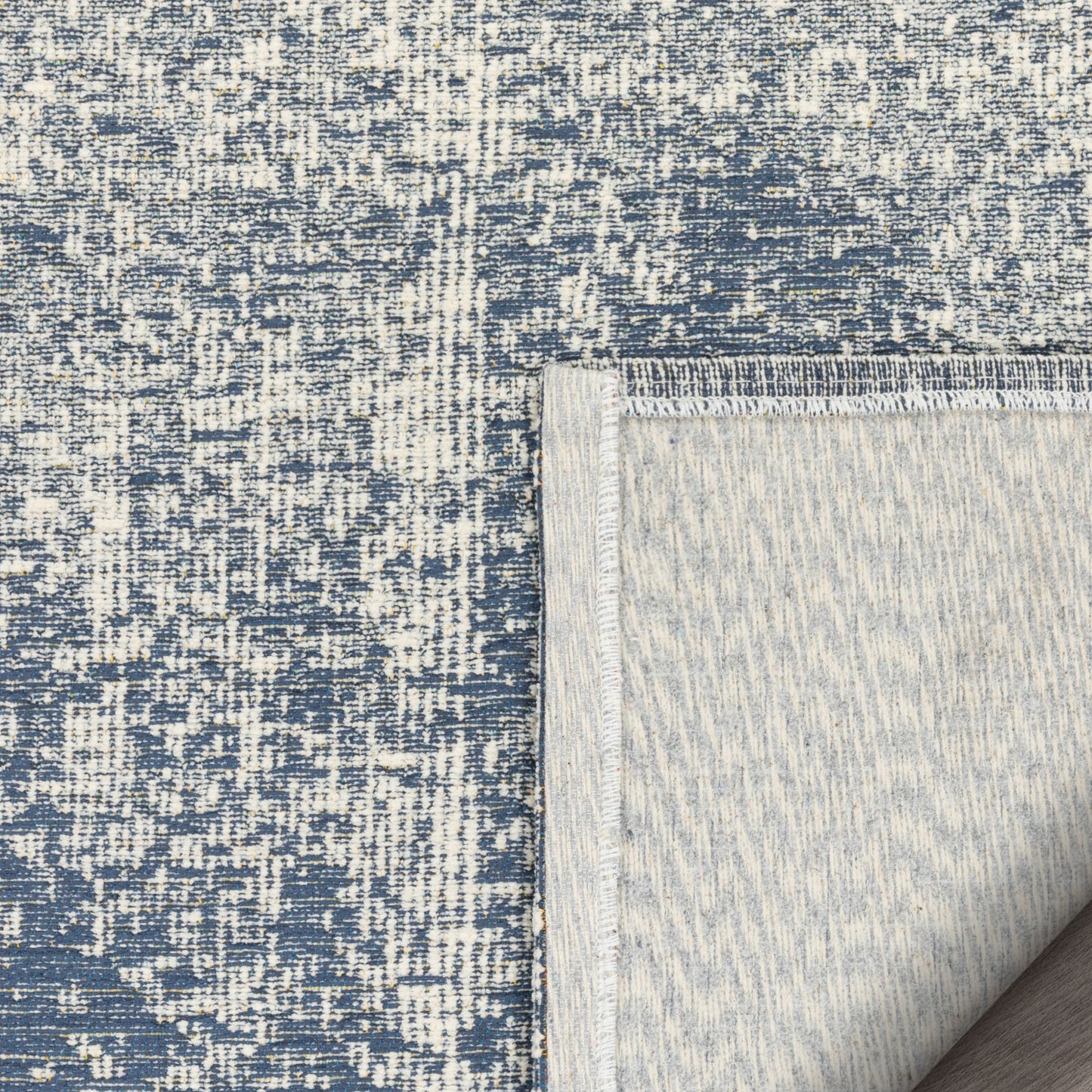 Atri Modern Distressed Abstract Beige Kilim-Style Rug LL-04