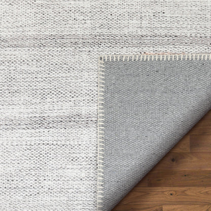Argonne Machine Washable Vintage Southwestern Diamond Pattern Grey Flat-Weave Distressed Rug LOT-232
