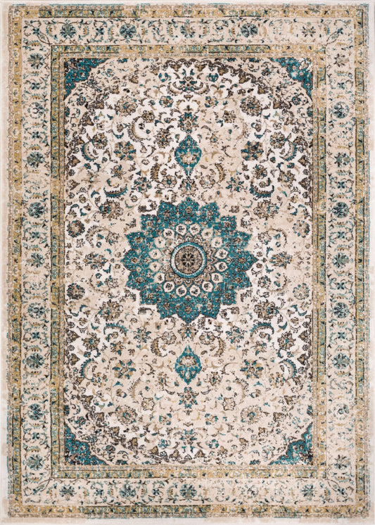 Mahal Beige Vintage Medallion Rug LX-52