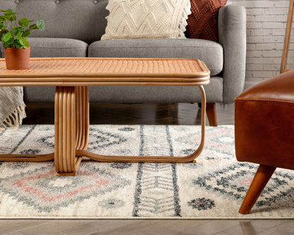 Prato Tribal Southwestern Geometric Pink Rug MA-19