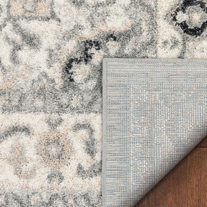 Forti Perisan Medallion Botanical Border Grey Rug MA-27