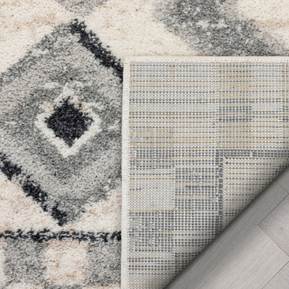 Asti Moroccan Diamond Pattern Beige Rug MA-42