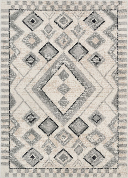 Asti Moroccan Diamond Pattern Beige Rug MA-42