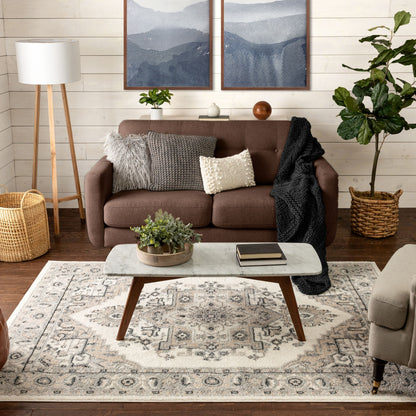 Scafa Vintage Medallion Oriental Beige Rug MA-62