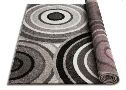 Ringo Grey Modern Geometric Rug MC-106