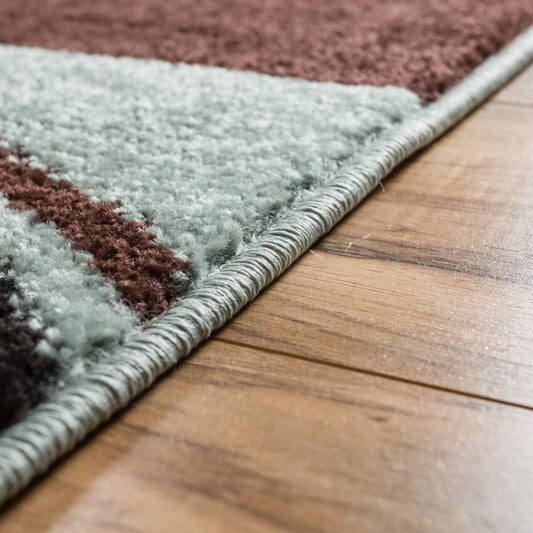 Boombastic Light Blue Modern Geometric Rug MC-16
