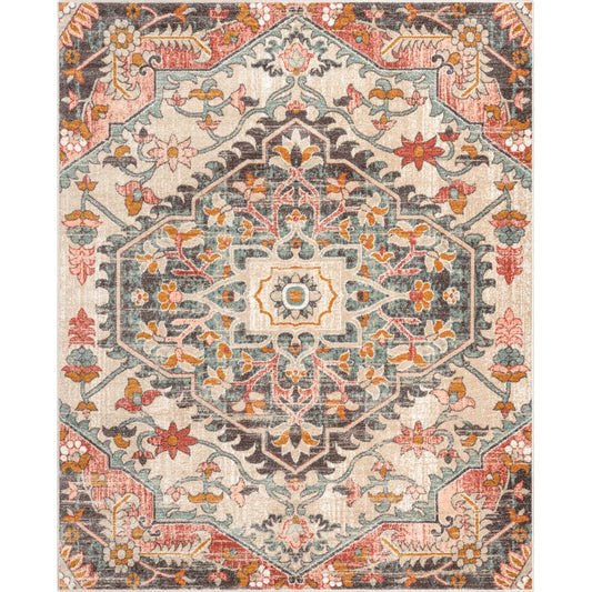 Gwendolyn Blush Bohemian Oriental Medallion Rug MC-199