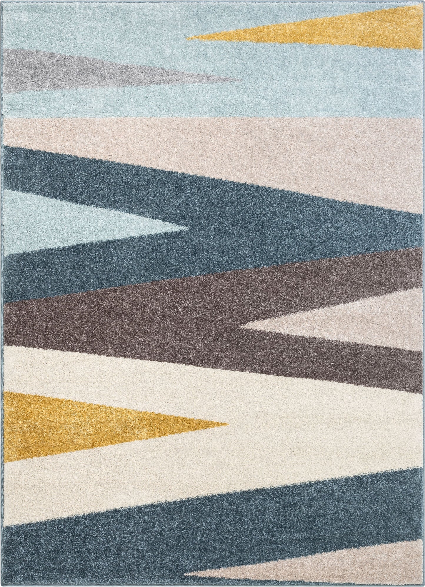 Yuma Modern Abstract Blue Rug MC-374