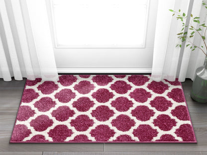 Zoe Purple Modern Trellis Rug MC-57