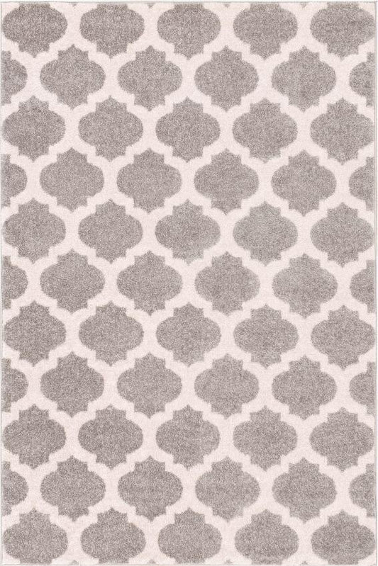 Zoe Grey Modern Trellis Rug MC-58