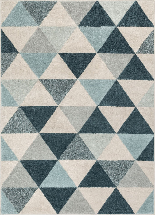 Alvin Dark Blue Modern Rug MC-64