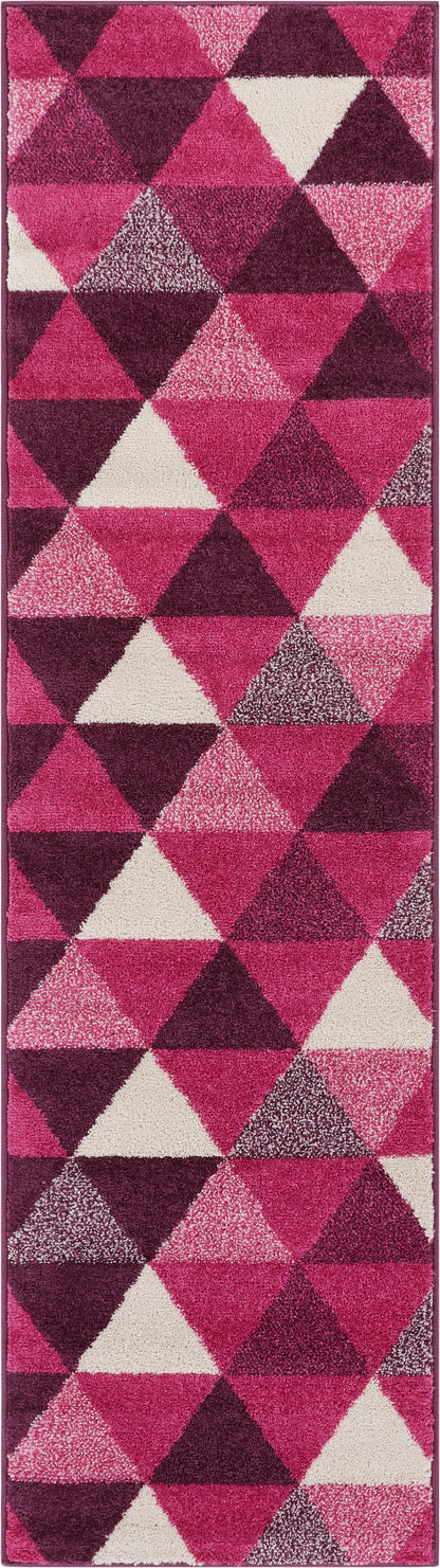 Alvin Purple Modern Geometric Rug MC-67