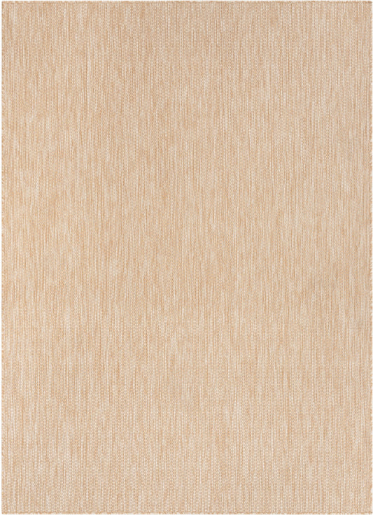 Leif Nordic Geometric Pattern Indoor Outdoor Natural Flatweave Rug MED-141