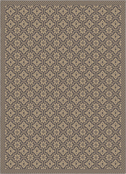 Manola Moroccan Trellis Indoor/Outdoor Beige Flat-Weave Rug MED-232