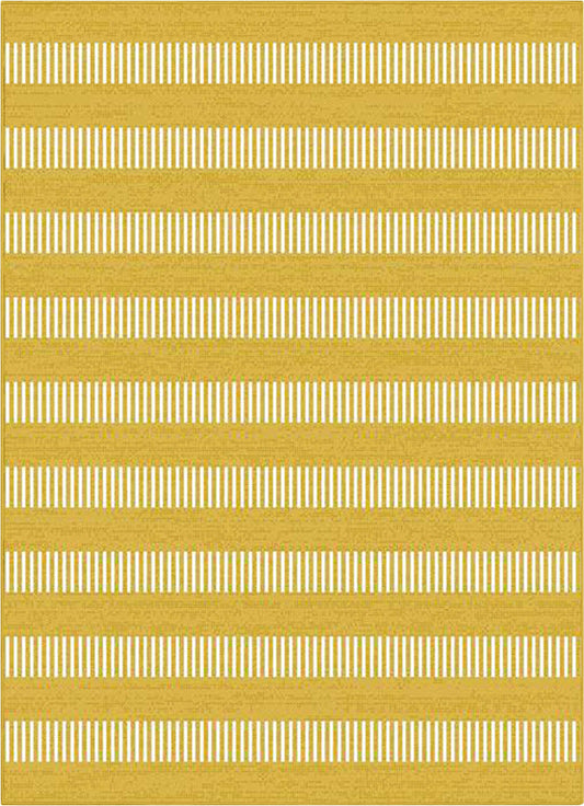 Stria Modern Stripes Indoor/Outdoor Yellow Flat-Weave Rug MED-241