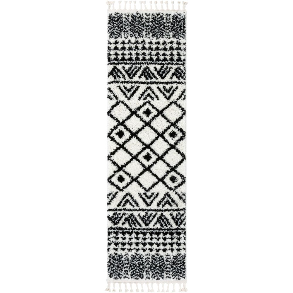 Tayanna Tribal Moroccan Ivory Shag Rug MEL-62