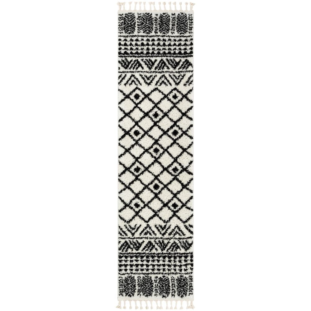Tayanna Tribal Moroccan Ivory Shag Rug MEL-62