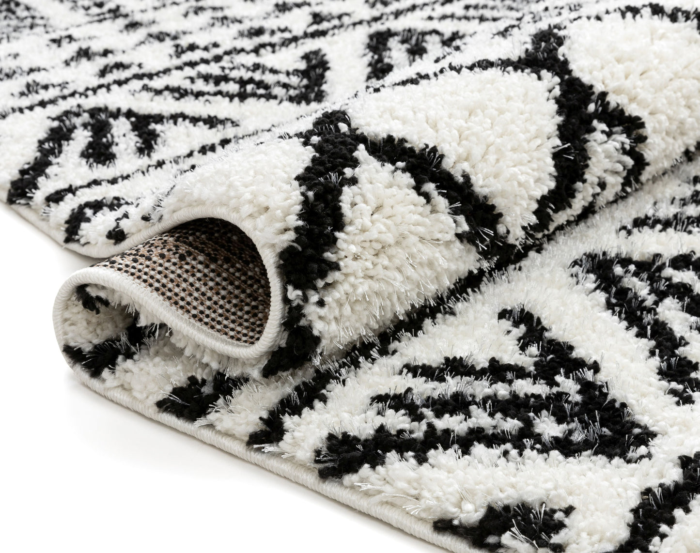 Tayanna Tribal Moroccan Ivory Shag Rug MEL-62