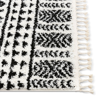 Tayanna Tribal Moroccan Ivory Shag Rug MEL-62