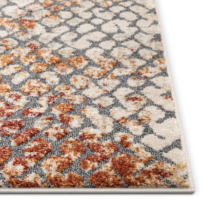 Lomond Bohemian Vintage Distressed Blue Rug MG-146