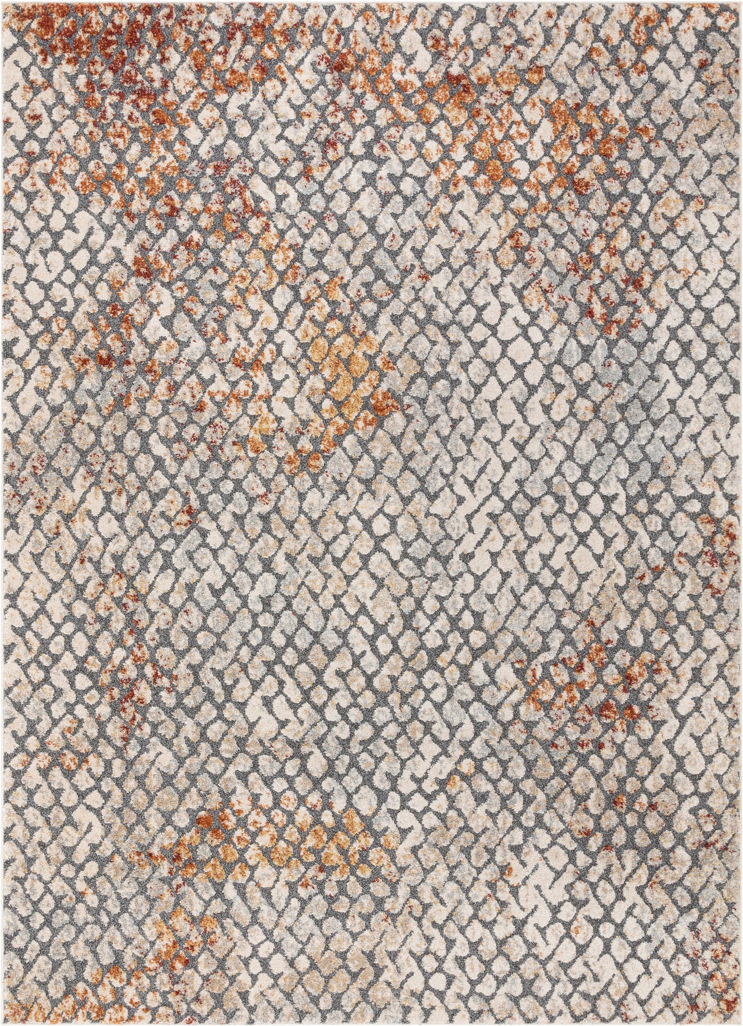 Lomond Bohemian Vintage Distressed Blue Rug MG-146