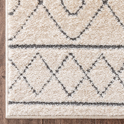 Mara Moroccan Lattice Trellis Ivory Rug MG-242