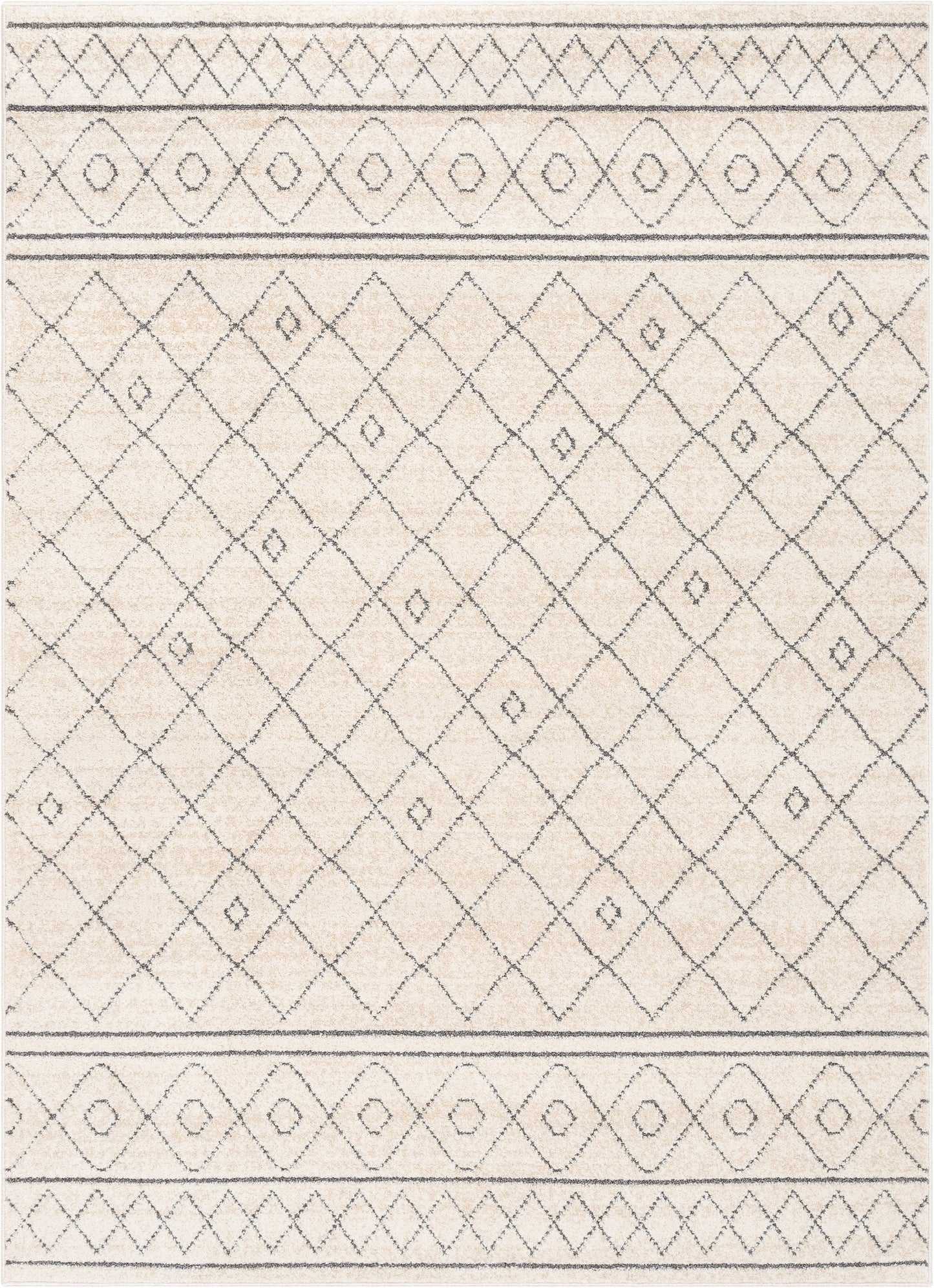 Mara Moroccan Lattice Trellis Ivory Rug MG-242