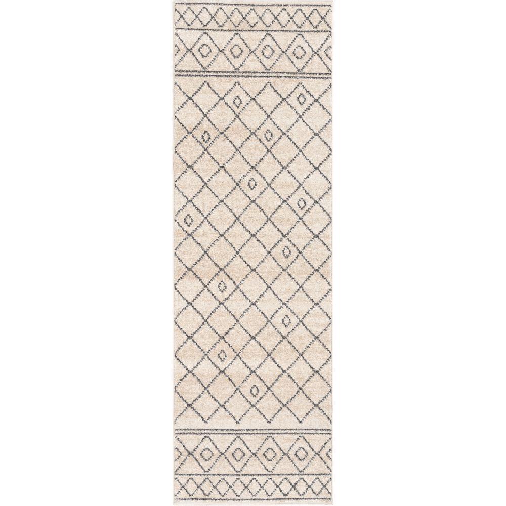 Mara Moroccan Lattice Trellis Ivory Rug MG-242