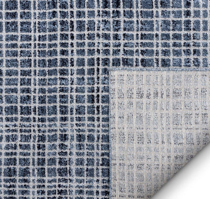 Aoife Blue Modern Geometric Rug MG-54