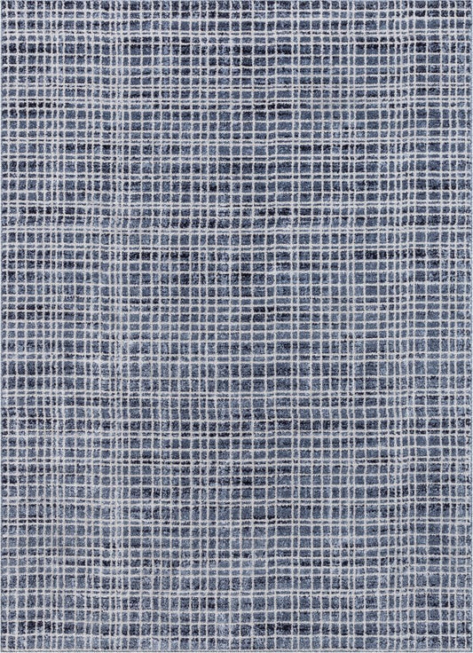 Aoife Blue Modern Geometric Rug MG-54