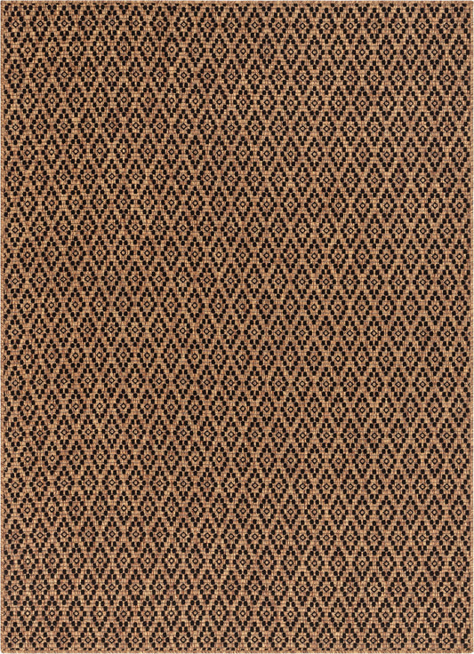 Sienna Moroccan Trellis Pattern Natural Indoor Outdoor Jute Rug MIL-102