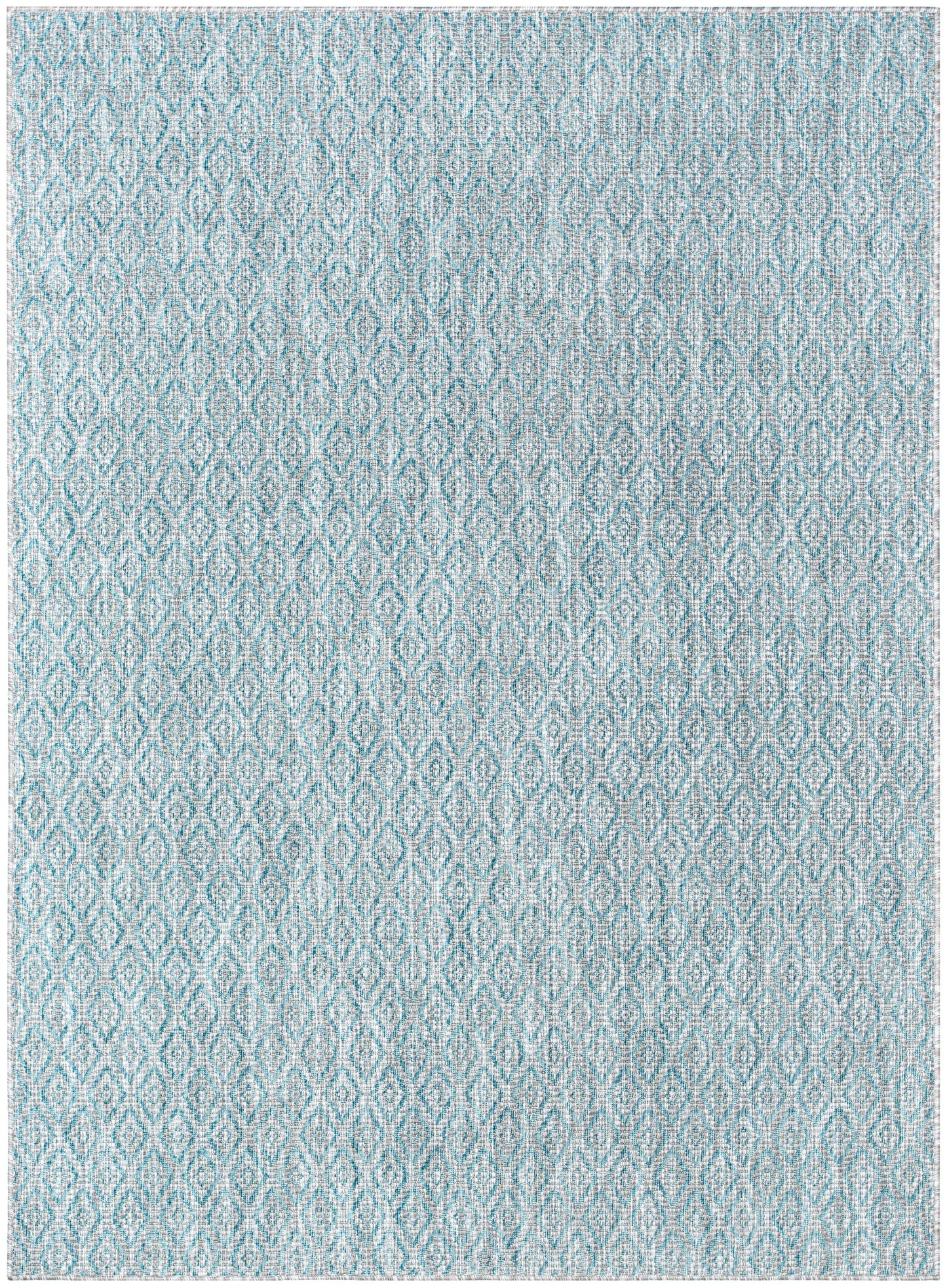 Sienna Modern Solid Pattern Blue Flat-Weave Indoor/Outdoor Rug MIL-104