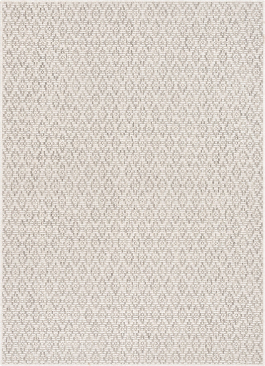 Sienna Moroccan Trellis Pattern Grey Indoor Outdoor Jute Rug MIL-107