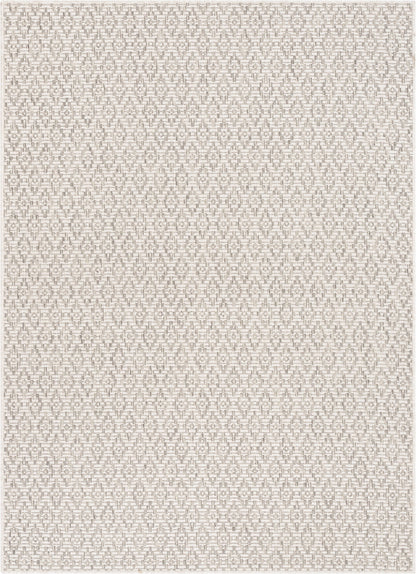 Sienna Moroccan Trellis Pattern Grey Indoor Outdoor Jute Rug MIL-107