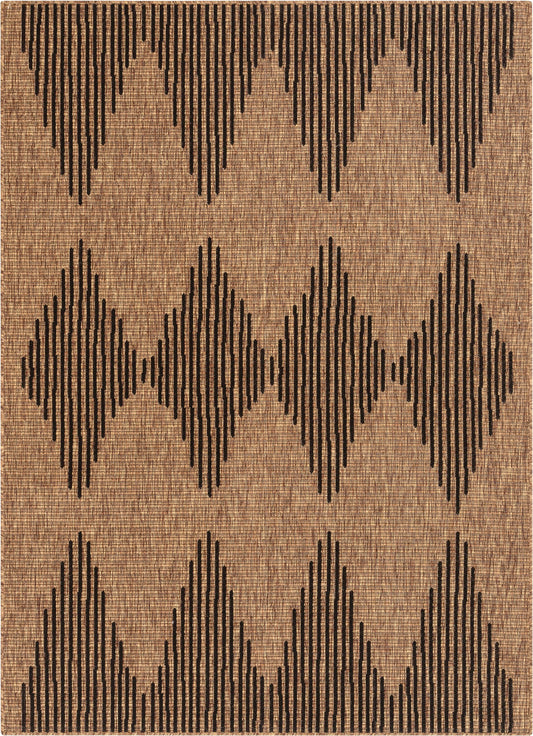 Kai Moroccan Diamond Pattern Natural Indoor Outdoor Jute Rug MIL-62