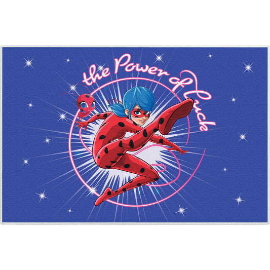 Miraculous Ladybug The Power of Luck Blue Rug MLB-12A