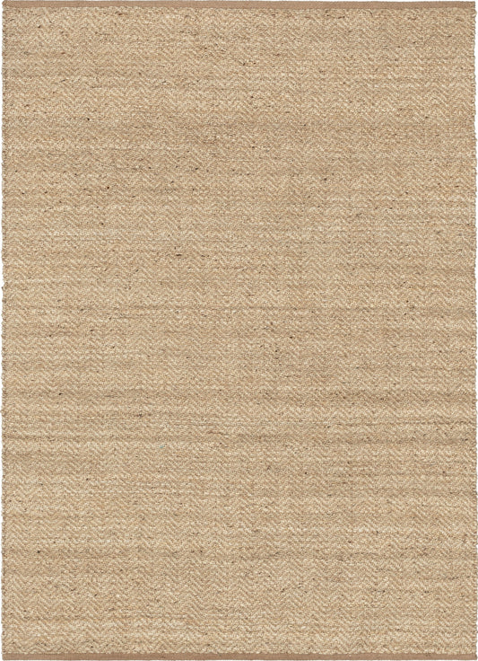 Jasmin Jute Chevron Natural Hand-Woven Chunky-Textured Rug MON-12