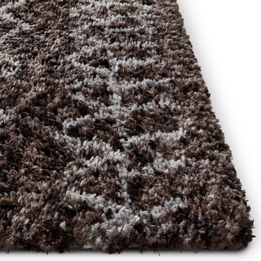 Parley Dark Gray Modern Moroccan Shag Rug NO-13