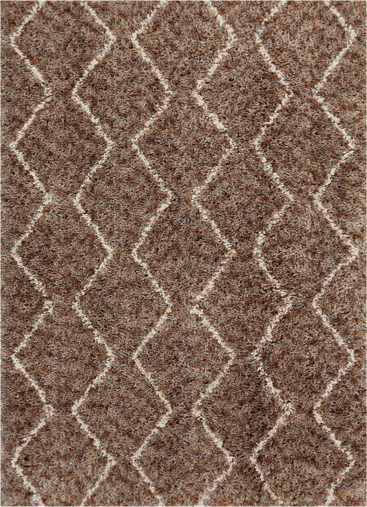 Wazuu Yellow Modern Moroccan Shag Rug NO-21