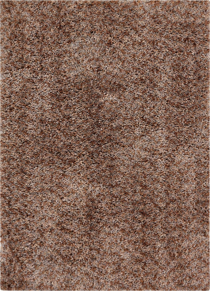 Plain Multi Beige Modern Solid Shag Rug NO-32