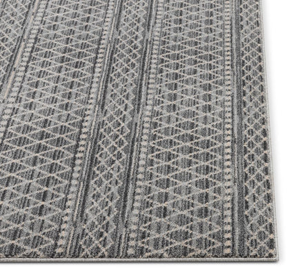 Charlie Blue Modern Vintage Moroccan Trellis Rug OM-104