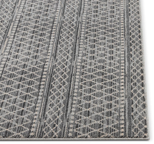 Charlie Blue Modern Vintage Moroccan Trellis Rug OM-104