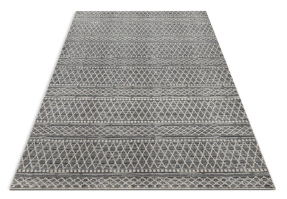 Charlie Blue Modern Vintage Moroccan Trellis Rug OM-104