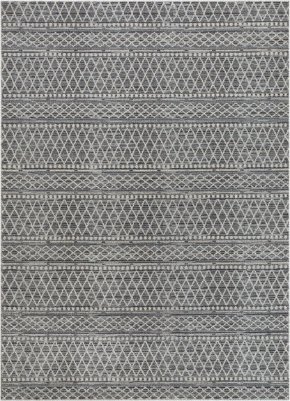 Charlie Blue Modern Vintage Moroccan Trellis Rug OM-104