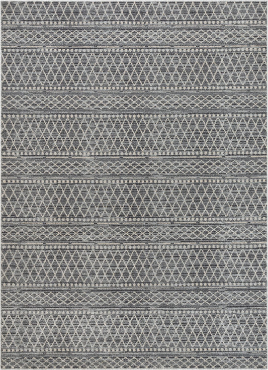 Charlie Blue Modern Vintage Moroccan Trellis Rug OM-104