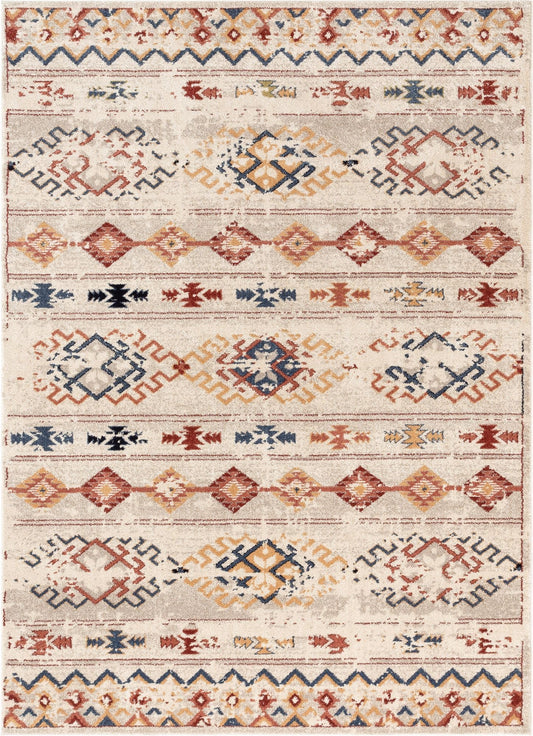 Xander Red Vintage Modern Tribal Rug OM-170