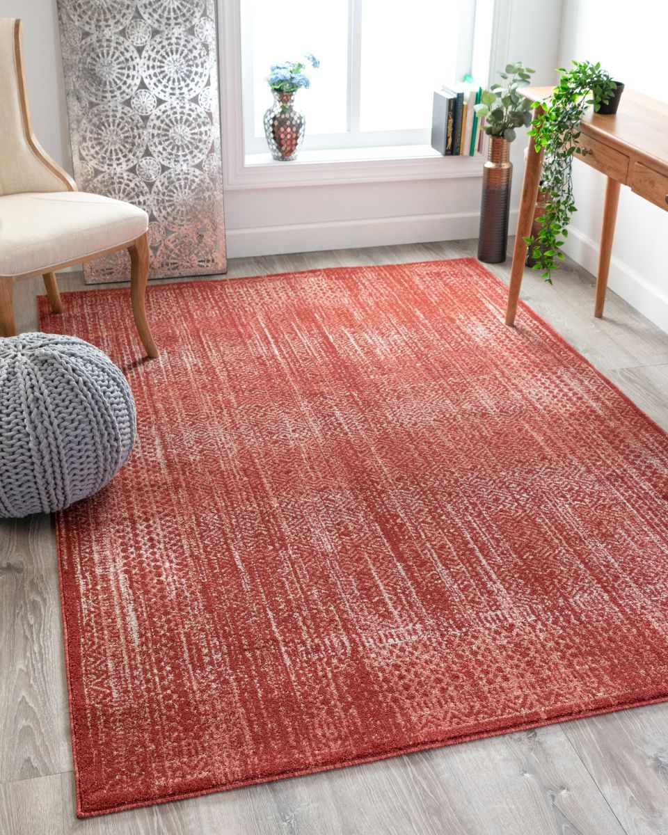 Emmet Terra Vintage Solid Distressed Rug OM-190