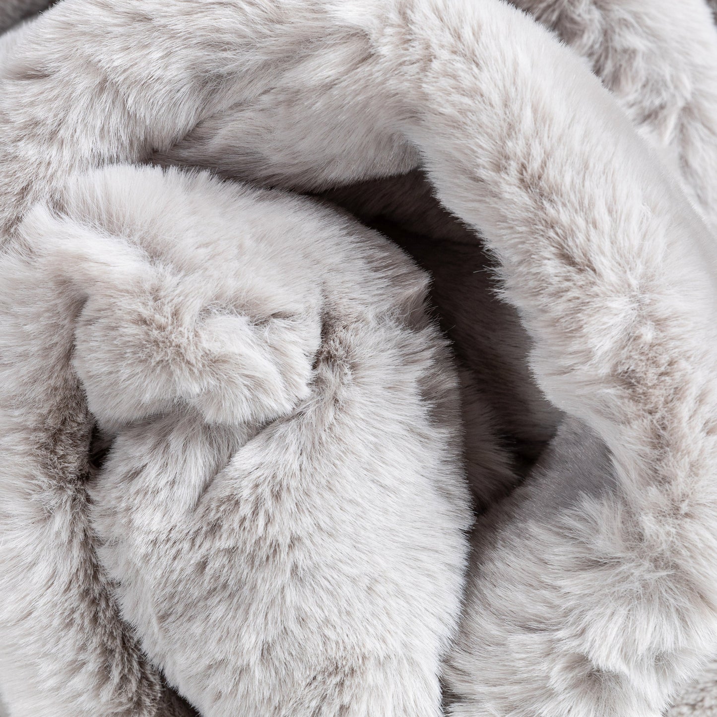 Crest Modern Glam Faux Fur Plush White Shag Rug OPA-12