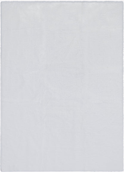 Crest Modern Glam Faux Fur Plush White Shag Rug OPA-12