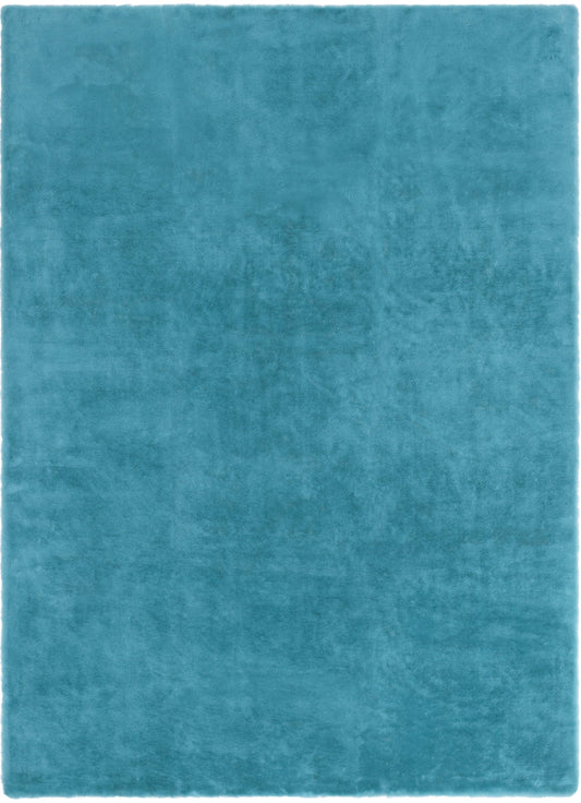 Crest Modern Glam Faux Fur Plush Light Blue Shag Rug OPA-16